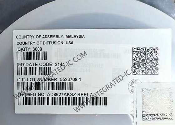 AD8627AKSZ رقاقة الدوائر المتكاملة الدقة منخفضة الطاقة واحد إمدادات JFET مكبر