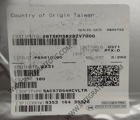 وحدة التحكم الدقيقة (MCU) SAC57D54HCVLTR 3.15V إلى 5.5V وحدة التحكم الدقيقة الثلاثية الأساسية المدمجة