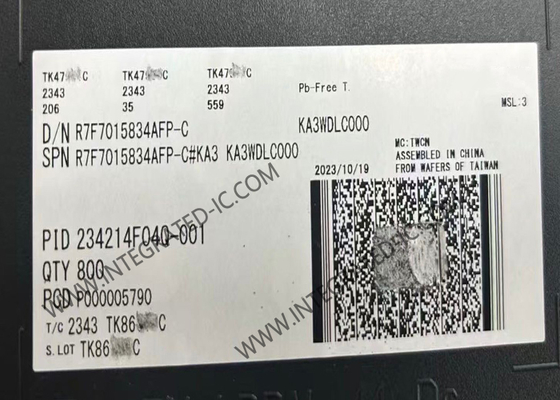 R7F7015834AFP وحدة التحكم الدقيقة MCU طاقة منخفضة 120MHz RH850/F1K وحدة التحكم الدقيقة للسيارات