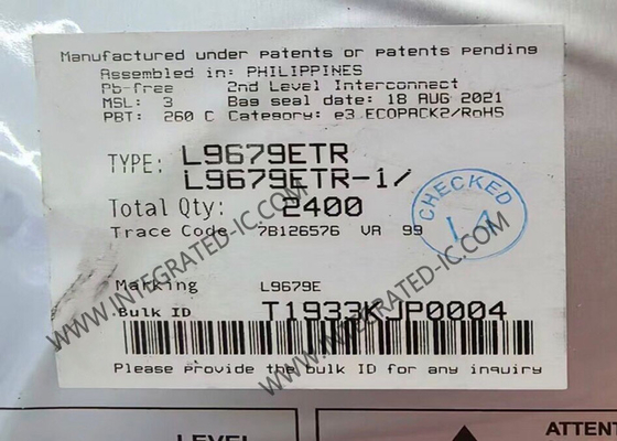 L9679ETR رقاقة الدائرة المتكاملة بطارية السيارات قطع الدائرة ونظام أكياس الهواء توسيع IC