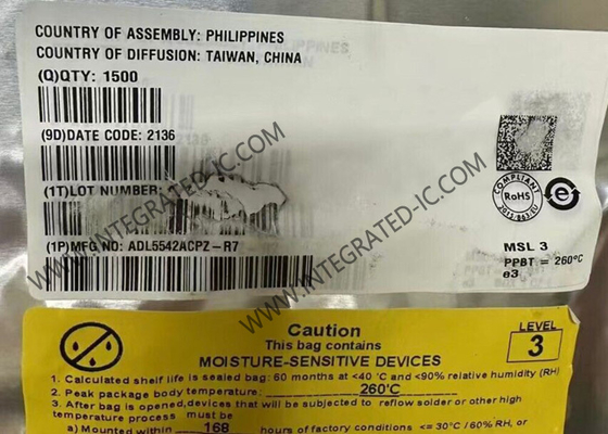 ADL5542ACPZ وحدة الاتصالات اللاسلكية مكبرات RF 20dB مكبرات خطية