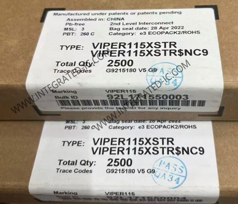 شريحة الدائرة المتكاملة VIPER115XSTR موفرة للطاقة محول جهد عالي غير متصل بالشبكة