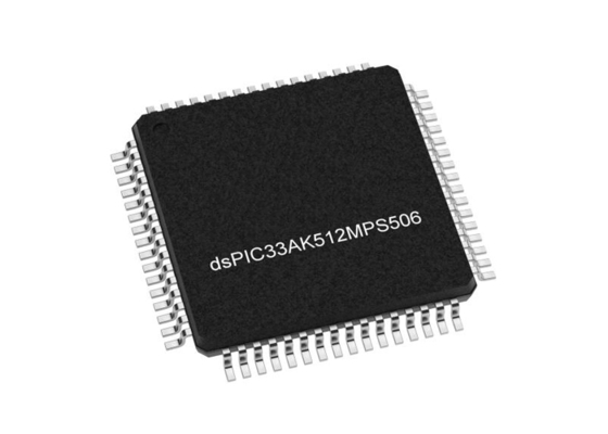 وحدة تحكم دقيقة DSPIC33AK512MPS506-I/PT، وحدة تحكم إشارة رقمية DSC 32 بت DSPIC33A