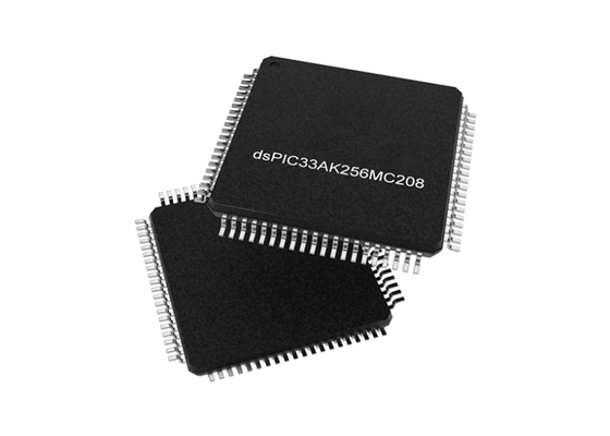 وحدة تحكم دقيقة DSPIC33AK256MC208T-I/PT MCU، وحدة تحكم إشارة رقمية DSPIC33A ذات نطاق ترددي عالٍ، 32 بت