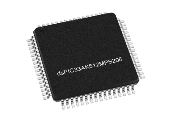 DSPIC33AK512MPS206-I/PT متحكم دقيق MCU 200MHz 32 بت أحادي النواة DSC TQFP64