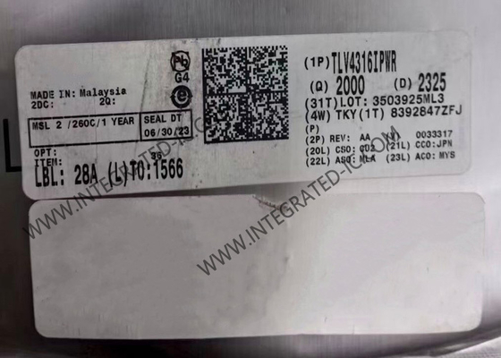 شريحة الدائرة المتكاملة TLV4316IPWR مكبر عمليات رباعي 5.5 فولت 10 ميجاهرتز RRIO