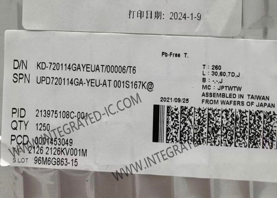 شريحة الدائرة المتكاملة UPD720114GA ECOUSB USB 2.0 Hub Controller TQFP48 وحدة تحكم موزع USB