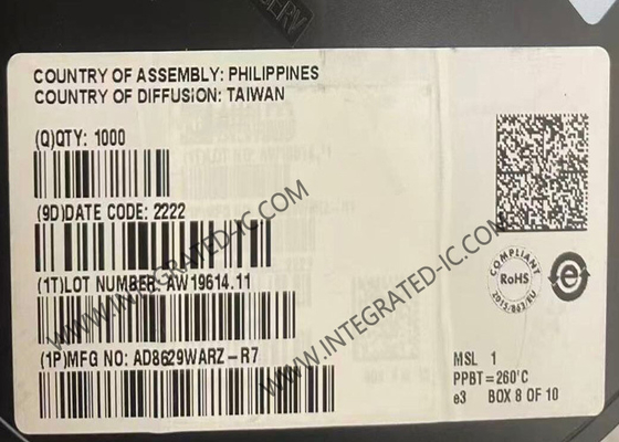 AD8629WARZ حلقة متكاملة رقاقة التحيزات الحالية Op Amps SOIC8 مكبر التشغيل