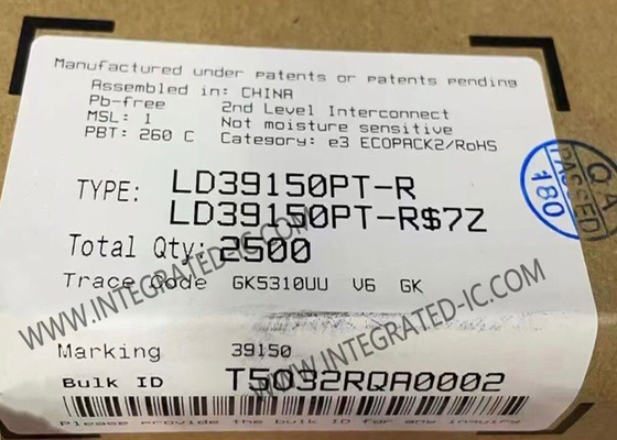 شريحة الدوائر المتكاملة LD39150PT جهاز تنظيم الجهد BiCMOS Ultra Low Drop