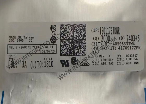 شريحة الدوائر المتكاملة ISO1176TDWR 2500Vrms عزل خط التفاضل