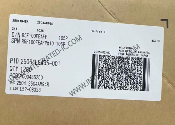 وحدة تحكم دقيقة R5F100FEAFP MCU 32MHz RL78/G13 IC 16 بت MCU LQFP44