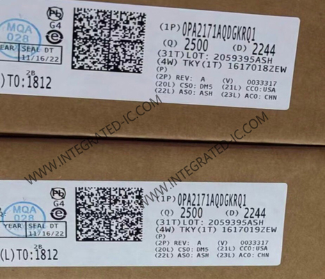 OPA2171AQDGKRQ1 شريحة دائرة متكاملة للسيارات، مكبر عمليات مزدوج 36 فولت، 3 ميجاهرتز، منخفض الطاقة