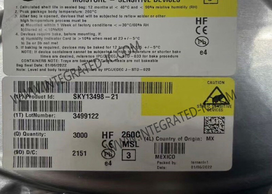 وحدة اتصالات لاسلكية SKY13498-21 من 0.7 جيجاهرتز إلى 2.7 جيجاهرتز SP10T MIPI وحدة تبديل هوائي