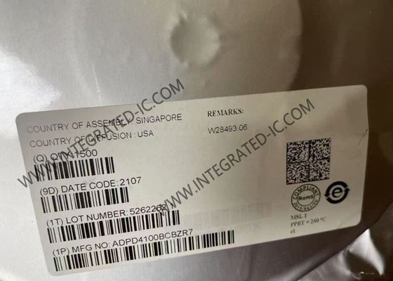 شريحة الدائرة المتكاملة ADPD4100BCBZR7، واجهة أمامية لجهاز استشعار متعدد الوسائط بصري 10 ميكرو أمبير