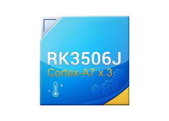 شريحة معالج الذكاء الاصطناعي RK3506J مع معالج ثلاثي النواة Cortex A7، بتردد 1.5 جيجاهرتز، ودعم إطار عمل واجهة المستخدم الرسومية LVGL