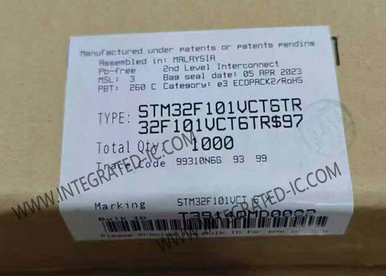 وحدة تحكم دقيقة STM32F101VCT6TR MCU 32 بت 36 ميجاهرتز ARM Cortex-M3 STM32F1 وحدة تحكم دقيقة 100-LQFP