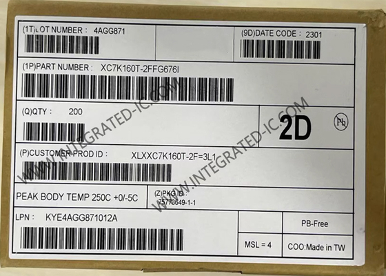 XC7K160T-2FFG676I 12.5 جيجابايت المجال قابل للبرمجة بوابة التسلسل IC سطح الصعود