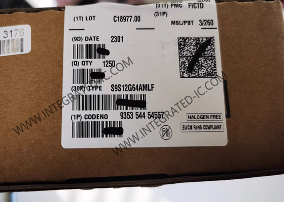 S9S12G64AMLF متحكم دقيق MCU 16 بت 25 ميجاهرتز 64KB فلاش متحكم دقيق 48-LQFP