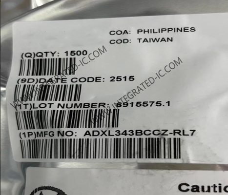 ADXL343BCCZ أجهزة الاستشعار IC 3- محور المسرع الرقمي LGA-14 المسرع الرقمي MEMS