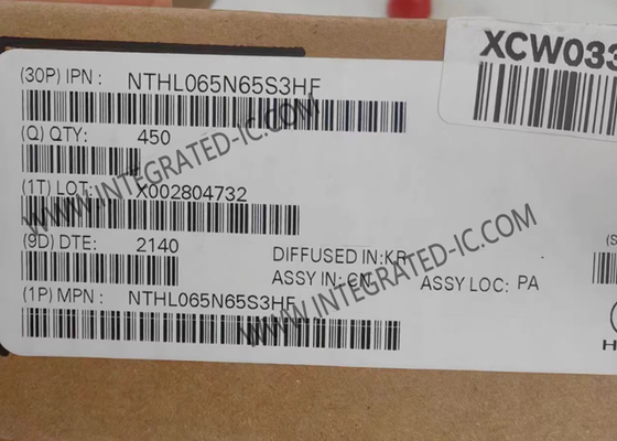 رقاقة الدوائر المتكاملة NTHL065N65S3HF 650V 46A N Channel MOSFET Transistors