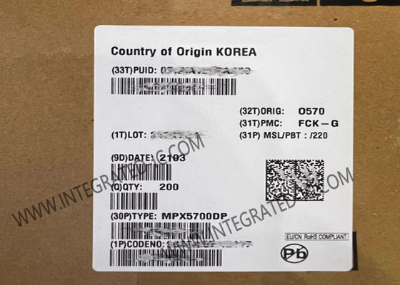 MPX5700DP جهاز استشعار IC 700kPa 7mA 5V جهاز استشعار الضغط التفاضلي