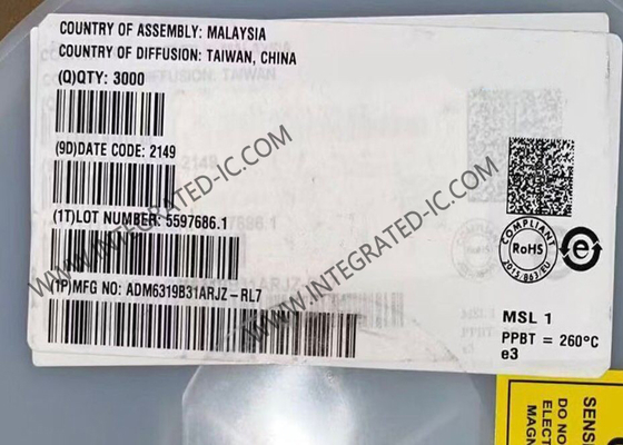 ADM6319B31ARJZ الدوائر المتكاملة الدوائر الإشرافية شريحة مع مراقب وإعادة ضبط يدوية