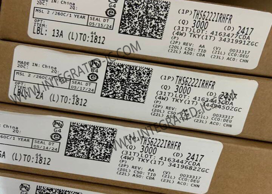THS6222IRHFR مكبر حلقة متكاملة رقاقة التفاضل محرك خط VQFN24