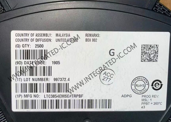 LTC3854EMSE رقاقة الدوائر المتكاملة عالية الأداء المزامنة التبديل الخطوة إلى أسفل DC / DC وحدة تحكم