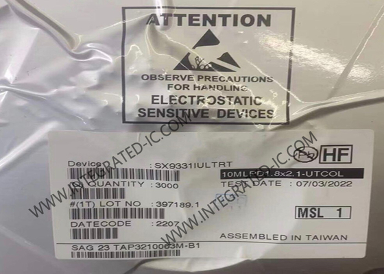SX9331IULTRT جهاز استشعار IC أداء عالي جهاز استشعار سعة صغير 5 قنوات