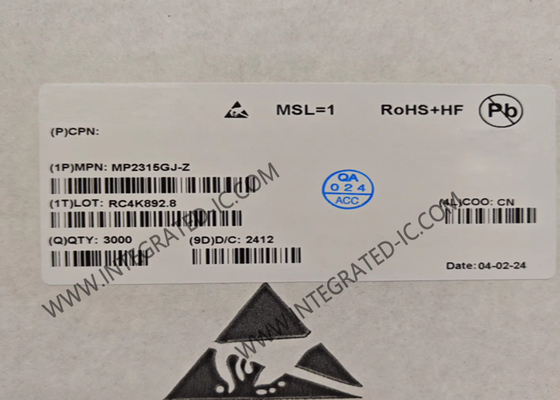 MP2315GJ رقاقة الدائرة المتكاملة 3A 24V متزامن الخطوة إلى أسفل محول TSOT-23-8