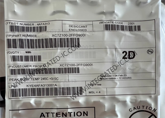 XC7Z100-2FFG900I المجال قابل للبرمجة بوابة التسلسل عالية الأداء SoC FPGA IC FBGA900