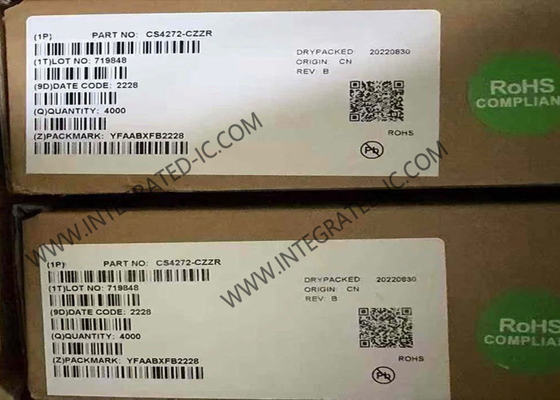 CS4272-CZZR رقاقة الدائرة المتكاملة 24-بيت 192kHz مدمج ستيريو الصوت CODEC