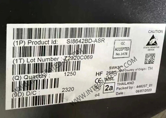 SI8642BD-ASR رقاقة الدوائر المتكاملة ذات الطاقة المنخفضة أربع قنوات 150Mbps العزل الرقمي