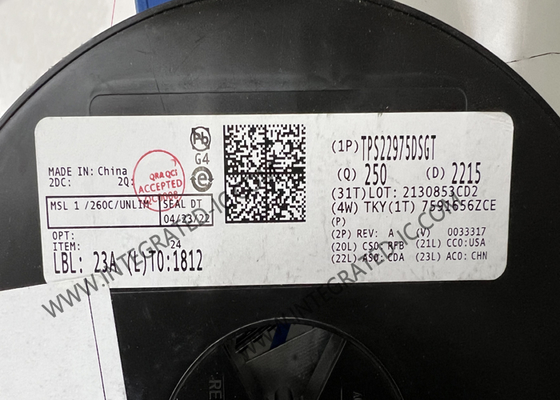 TPS22975DSGT رقاقة الدوائر المتكاملة 6A مفاتيح الحمل 16mOhm مفاتيح الطاقة IC WSON8