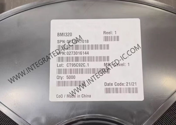 مؤشر BMI320 أجهزة الاستشعار IC قابل للبرمجة أجهزة الاستشعار ثلاثية المحورية ذات الطاقة المنخفضة للغاية