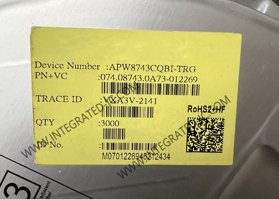 شريحة الدائرة المتكاملة APW8743CQBI-TRG محول تبديل ثنائي القنوات عالي الجهد
