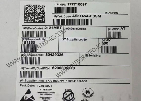 AS5145A-HSSM مستشعر IC مشفر دوار مغناطيسي قابل للبرمجة 12 بت SSOP-16