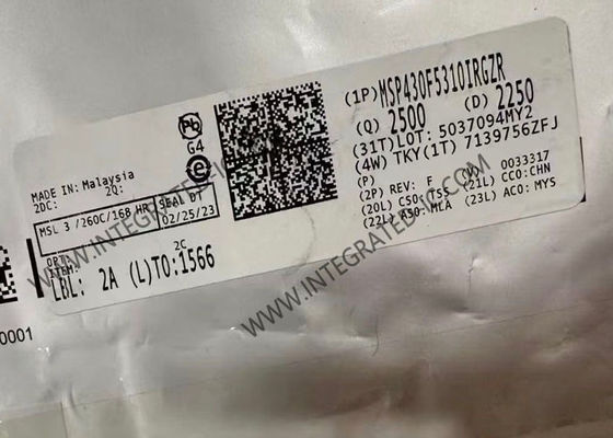 MSP430F5310IRGZR Microcontroller MCU Ultra-Low-Power 16-Bit 25MHz Microcontroller 48-VQFN