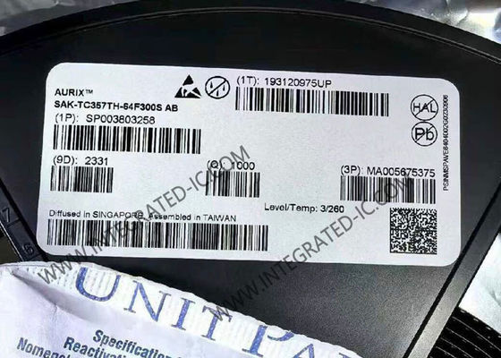 SAK-TC357TH-64F300S AB microcontroller MCU IC مع 3 نواة سرعة 300MHz و 4MB ذاكرة فلاش