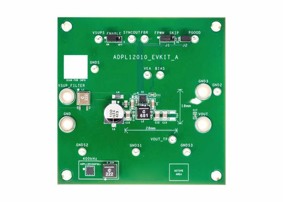 ADPL12010EVKIT مجموعة أدوات تقييم الحلول المدمجة لوحة تقييم منظم الجهد الكهربائي