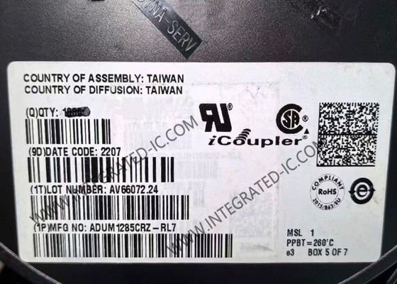 شريحة الدائرة المتكاملة ADUM1285CRZ، عازل رقمي ثنائي القناة 3kV RMS للعزل عالي الجهد