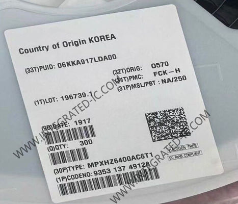 MPXHZ6400AC6T1 Sensor IC 20 To 400KPa Absolute Integrated Pressure Sensor