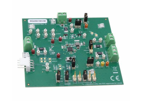 وحدة تقييم حلول BQ25619EVM المدمجة لشاحن بطارية خلية واحدة منخفضة الجهد 1.5 أمبير