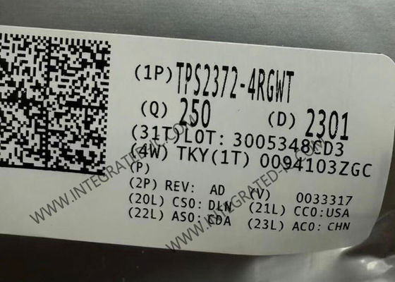 شريحة الدائرة المتكاملة TPS2372-4RGWT واجهة PoE PD عالية الطاقة مع MPS تلقائي وتصنيف تلقائي