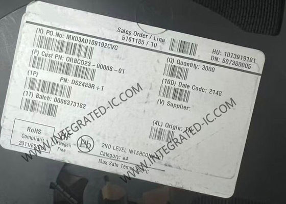 شريحة دائرة متكاملة DS2483R مع تزويد تيار 300µA وبروتوكول 1-Wire® في حزمة SOT-23-6