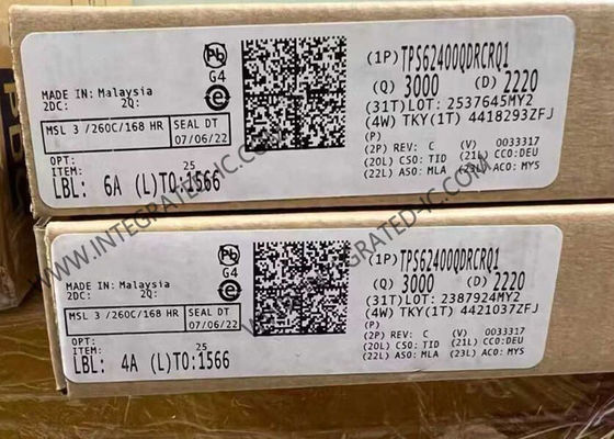 شريحة الدائرة المتكاملة TPS62400QDRCRQ1، خرجان، منظم تبديل خفض 400mA IC