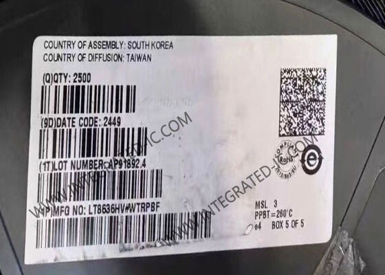 شريحة الدوائر المتكاملة LT8636HV 42V 7A ذروة متزامنة خطوة إلى أسفل مفتاح صامت