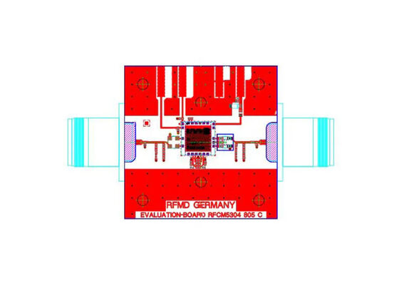 RFCM5304PCBA-410 الحلول المدمجة 5MHz إلى 220MHz مجلس تقييم مكبرات الصوت SI-BJT المتكاملة