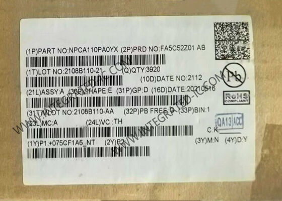 NPCA110PA0YX رقاقة الدائرة المتكاملة مع 24 بت دقة 96 ديسيبل محرك تعزيز الصوت SNR و CODEC يضم خوارزمية MaxxAudio