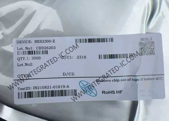 BES2300-Z BT 5.0 رقاقة صوتية مع 120dB SNR وإلغاء الضوضاء النشطة True Wireless IC